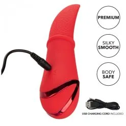 California Dreaming Stimulateur De Clitoris LAGUNA BEACH 18cm Rouge -FÉMINITÉS boutique stimulateur de clitoris laguna beach 18cm rouge 4