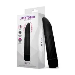 Latetobed Stimulateur De Clitoris NYLY 13 X 2.5cm Noir -FÉMINITÉS boutique stimulateur de clitoris nyly 13 x 25cm noir 2
