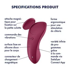 Stimulateur De Clitoris SEXY SECRET - Panty Vibrator Satisfyer -FÉMINITÉS boutique stimulateur de clitoris sexy secret panty vibrator satisfyer 2
