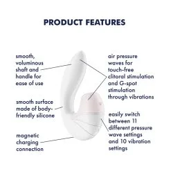 Stimulateur De Clitoris SUPERNOVA Satisfyer Blanc -FÉMINITÉS boutique stimulateur de clitoris supernova satisfyer blanc 3