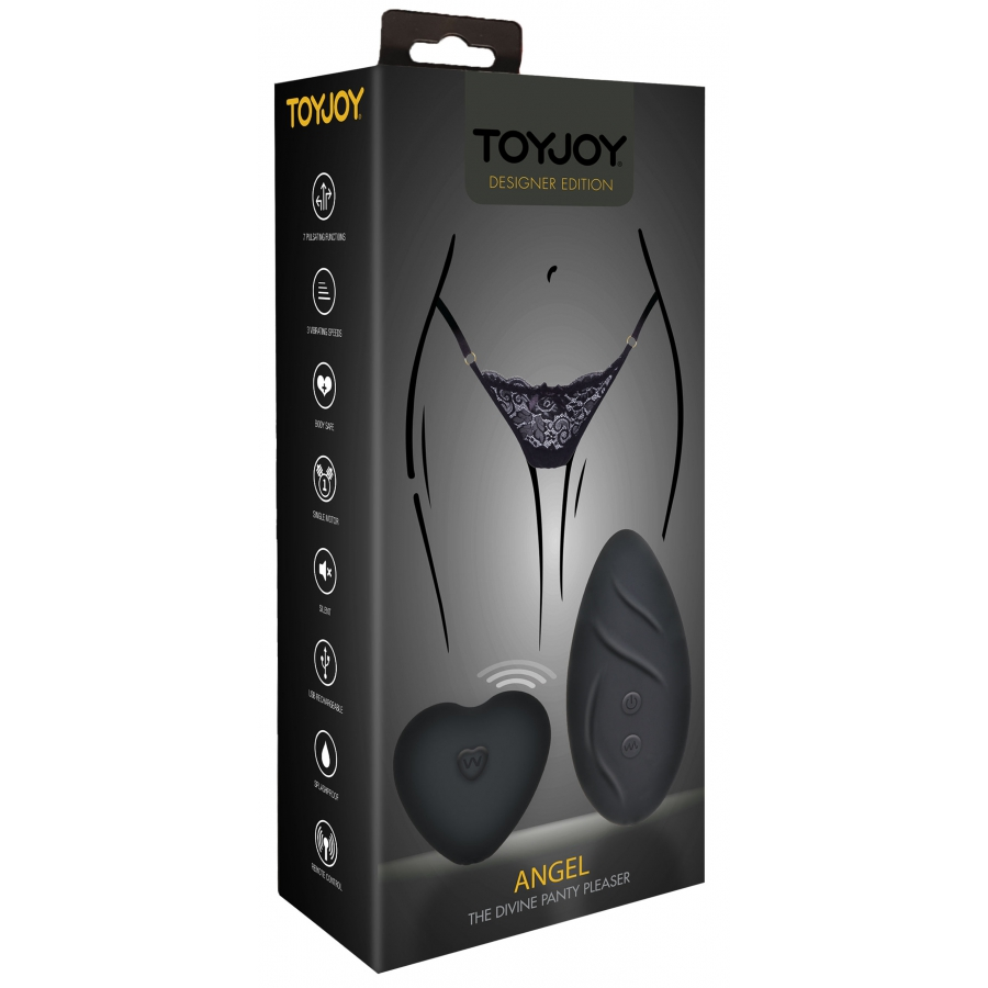 Toy Joy Stimulateur De Clitoris Télécommandé PANTY ANGEL Noir 2 Toy Joy Stimulateur De Clitoris Télécommandé PANTY ANGEL Noir – Image 2