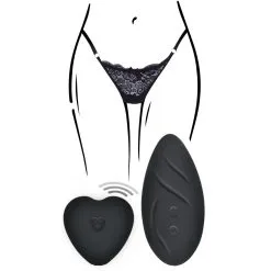 Toy Joy Stimulateur De Clitoris Télécommandé PANTY ANGEL Noir