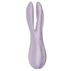 Stimulateur De Clitoris Vibrant THREESOME 2 Satisfyer Violet -FÉMINITÉS boutique stimulateur de clitoris vibrant threesome 2 satisfyer violet 7