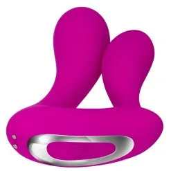 Adam & Eve Stimulateur Double Plaisir DUAL ENTRY 9 X 3cm Rose -FÉMINITÉS boutique stimulateur double plaisir dual entry 9 x 3cm rose 2