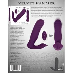 Gender X Stimulateur Point G Et Clitoris VELVET HAMMER 11 X 3.5cm -FÉMINITÉS boutique stimulateur point g et clitoris velvet hammer 11 x 35cm 3