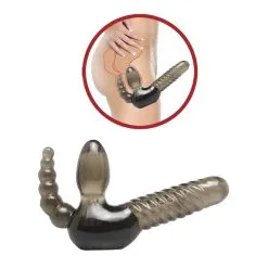 Fetish Fantasy Series Gode Ceinture Carved - Anal Stimulation Black