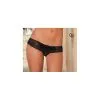 Rene Rofe String Avec Dentelle Ouvert Sur L'entrejambe - Black
