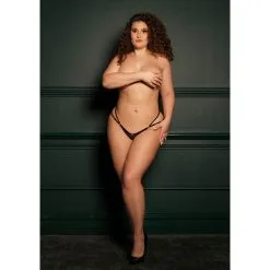 Le Desir String ELLA Grande Taille Noir -FÉMINITÉS boutique string ella grande taille noir 3