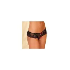 Rene Rofe String Noir Et Rose En Dentelle - Ouvert