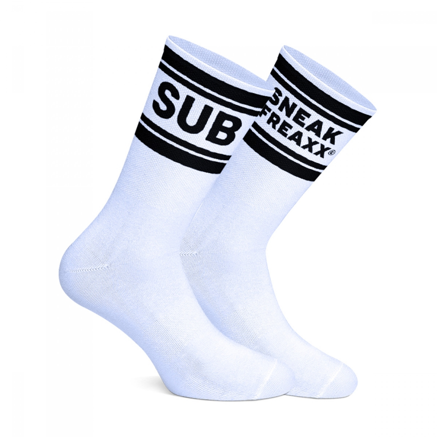 Chaussettes Blanches SUB SOCKS Sneakfreaxx 3 Chaussettes Blanches SUB SOCKS Sneakfreaxx – Image 3