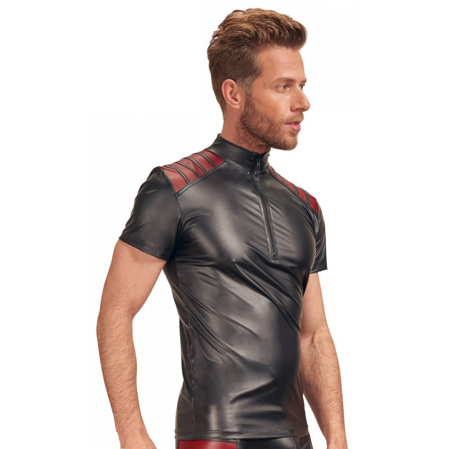 NEK T-shirt VEGA Noir-Rouge 4 NEK T-shirt VEGA Noir-Rouge – Image 4