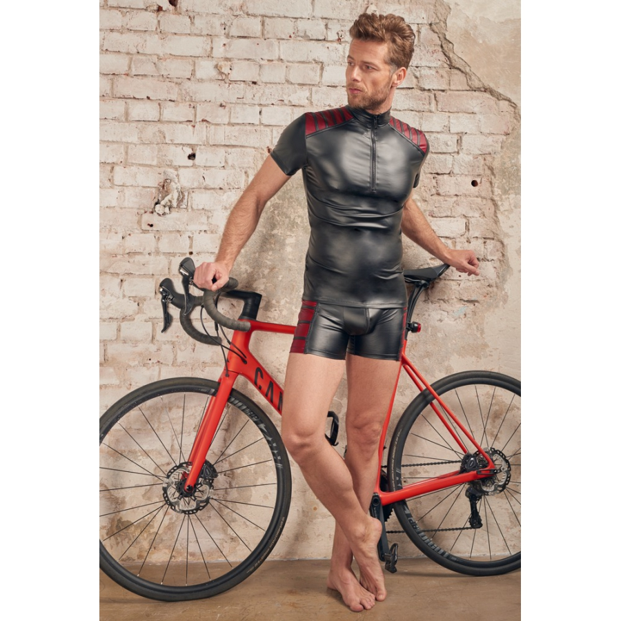 NEK T-shirt VEGA Noir-Rouge 5 NEK T-shirt VEGA Noir-Rouge – Image 5