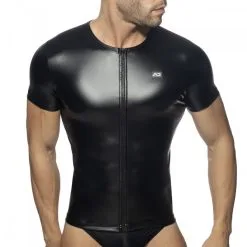 Addicted T-shirt ZIP FETISH Noir -FÉMINITÉS boutique t shirt zip fetish noir 2