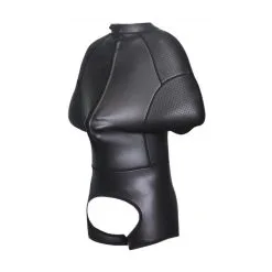 KINKgear Tenue Camisole Complète En Néoprène Noire