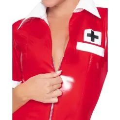 Black Level Tenue Infirmière VINYL NURSE Rouge -FÉMINITÉS boutique tenue infirmiere vinyl nurse rouge 4