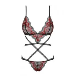 Obsessive Tenue Meggie Teddy - Noire Et Rouge 9 Obsessive Tenue Meggie Teddy - Noire Et Rouge -FÉMINITÉS boutique tenue meggie teddy noire et rouge 3