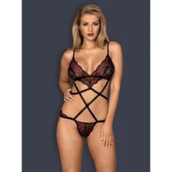 Obsessive Tenue Meggie Teddy - Noire Et Rouge 10 Obsessive Tenue Meggie Teddy - Noire Et Rouge -FÉMINITÉS boutique tenue meggie teddy noire et rouge 4