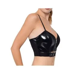 Black Level Top VINYL ZIP Noir 6 Black Level Top VINYL ZIP Noir -FÉMINITÉS boutique top vinyl zip noir 2
