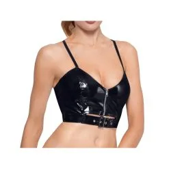 Black Level Top VINYL ZIP Noir