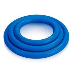 CalExotics Tri-Rings Cockring Bleu -FÉMINITÉS boutique tri rings cockring bleu 4