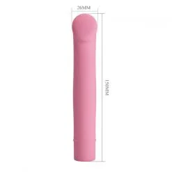 Pretty Love Vibro BOGEY - 15 X 2.4 Cm Rose Pastel -FÉMINITÉS boutique vibro bogey 15 x 24 cm rose pastel 4