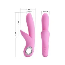 Vibro CAROL Pretty Love 12 X 3 Cm Rose -FÉMINITÉS boutique vibro carol pretty love 12 x 3 cm rose 5