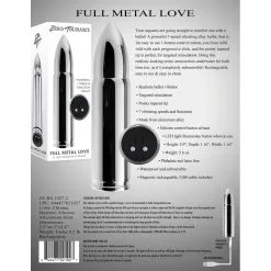 Zero Tolerance Vibro En Métal FULL METAL LOVE 11 X 3cm -FÉMINITÉS boutique vibro en metal full metal love 11 x 3cm 3
