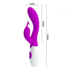 Vibro HYMAN Pretty Love 20 X 3cm Violet -FÉMINITÉS boutique vibro hyman pretty love 20 x 3cm violet 2