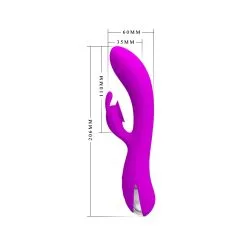 Vibro Rabbit à Aspiration SAM Pretty Love 11 X 3.5 Cm Violet -FÉMINITÉS boutique vibro rabbit a aspiration sam pretty love 11 x 35 cm violet 6