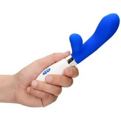 Luminous Vibro Rabbit ACHILLES 20cm Bleu -FÉMINITÉS boutique vibro rabbit achilles 20cm bleu 4