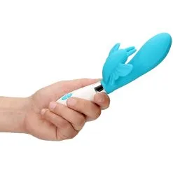 Luminous Vibro Rabbit ALEXIOS 21cm Bleu -FÉMINITÉS boutique vibro rabbit alexios 21cm bleu 4