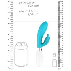 Luminous Vibro Rabbit ALEXIOS 21cm Bleu -FÉMINITÉS boutique vibro rabbit alexios 21cm bleu 6