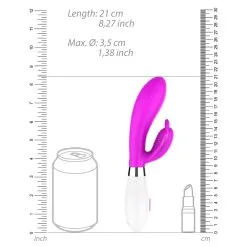 Luminous Vibro Rabbit ALEXIOS 21cm Rose -FÉMINITÉS boutique vibro rabbit alexios 21cm rose 6