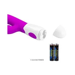 Vibro Rabbit CERBERUS Pretty Love 21cm Violet -FÉMINITÉS boutique vibro rabbit cerberus pretty love 21cm violet 4