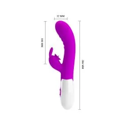 Vibro Rabbit CERBERUS Pretty Love 21cm Violet -FÉMINITÉS boutique vibro rabbit cerberus pretty love 21cm violet 5