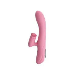 Vibro Rabbit CHRIS Pretty Love 20 X 3.5 Cm Rose -FÉMINITÉS boutique vibro rabbit chris pretty love 20 x 35 cm rose 2