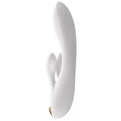 Vibro Rabbit Connecté DOUBLE FLEX Satisfyer 20cm Blanc -FÉMINITÉS boutique vibro rabbit connecte double flex satisfyer 20cm blanc 4