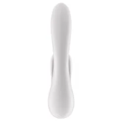Vibro Rabbit Connecté DOUBLE FLEX Satisfyer 20cm Blanc -FÉMINITÉS boutique vibro rabbit connecte double flex satisfyer 20cm blanc 5