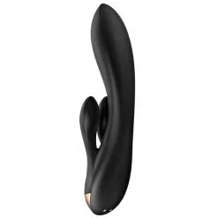 Vibro Rabbit Connecté DOUBLE FLEX Satisfyer 20cm Noir -FÉMINITÉS boutique vibro rabbit connecte double flex satisfyer 20cm noir 4