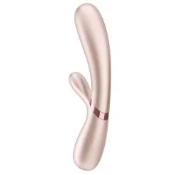 Vibro Rabbit Connecté HOT LOVER Satisfyer 20 X 3cm Silver -FÉMINITÉS boutique vibro rabbit connecte hot lover satisfyer 20 x 3cm silver 3