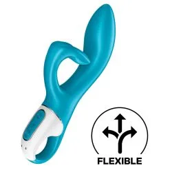 Vibro Rabbit EMBRACE ME Satisfyer 20cm Bleu -FÉMINITÉS boutique vibro rabbit embrace me satisfyer 20cm bleu 6