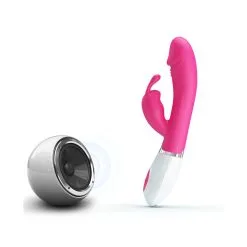 Pretty Love Vibro Rabbit Gene Voice Controle Rose