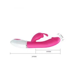 Pretty Love Vibro Rabbit Gene Voice Controle Rose -FÉMINITÉS boutique vibro rabbit gene voice controle rose 3