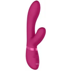 Vive Vibro Rabbit KYRA 21 X 3.5cm Rose -FÉMINITÉS boutique vibro rabbit kyra 21 x 35cm rose 2