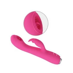 Pretty Love Vibro Rabbit Licking RACHEL 11 X 3.5cm -FÉMINITÉS boutique vibro rabbit licking rachel 11 x 35cm 5