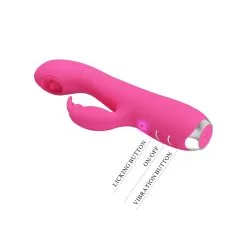 Pretty Love Vibro Rabbit Licking RACHEL 11 X 3.5cm -FÉMINITÉS boutique vibro rabbit licking rachel 11 x 35cm 7