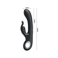 Pretty Love Vibro Rabbit Noir Carina -FÉMINITÉS boutique vibro rabbit noir carina 4