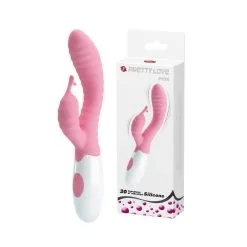 Vibro Rabbit PETE Pretty Love 10 X 3 Cm -FÉMINITÉS boutique vibro rabbit pete pretty love 10 x 3 cm 6