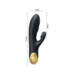 Vibro Rabbit ROYAL PLEASURE NAUGHTY Pretty Love 20 X 3.7 Cm -FÉMINITÉS boutique vibro rabbit royal pleasure naughty pretty love 20 x 37 cm 3