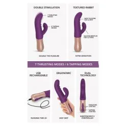 Vibro Rabbit SASSY BUNNY Love To Love 23cm Violet -FÉMINITÉS boutique vibro rabbit sassy bunny love to love 23cm violet 8